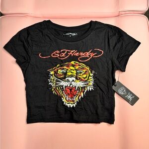ED HARDY crop tee